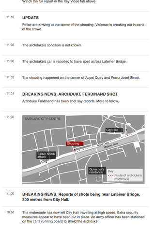Illustration for article titled What If the Assassination Of Franz Ferdinand Had Been Liveblogged?